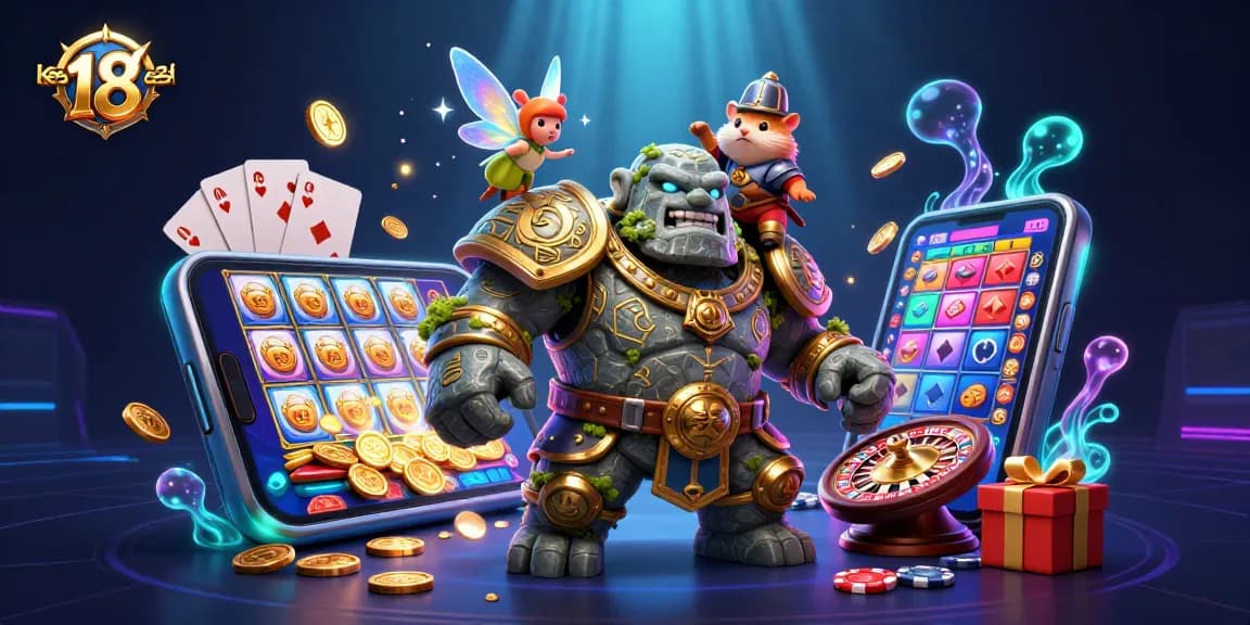 Engage with keonhacai 18's thrilling world as the golem guardian and hamster knight unveil magical gaming moments.