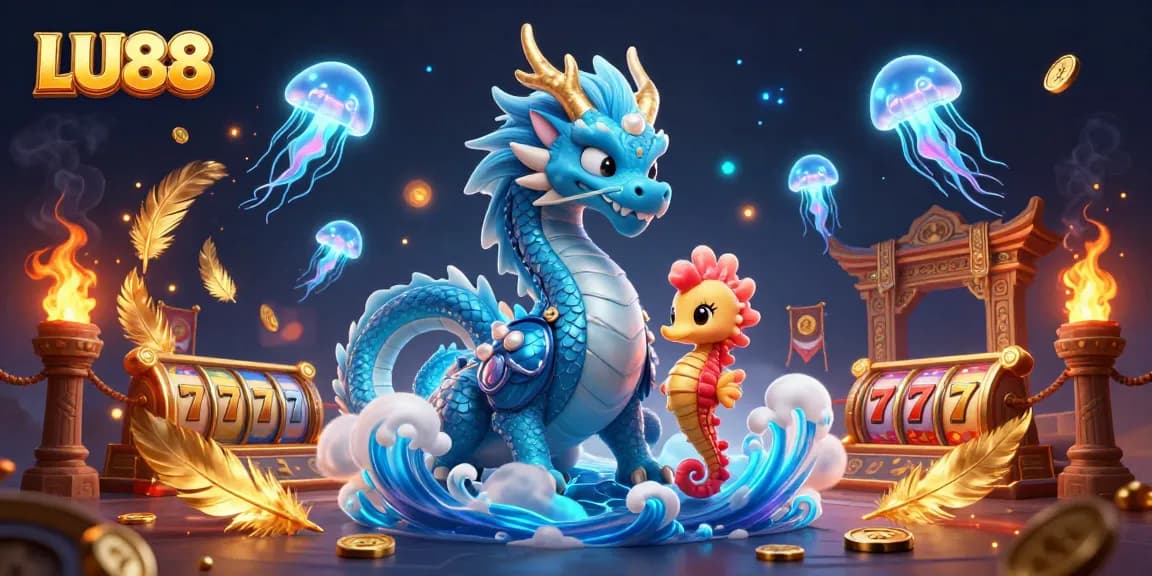 Experience exhilarating wins at LU88 with a vibrant casino scene featuring engaging slot gameplay.