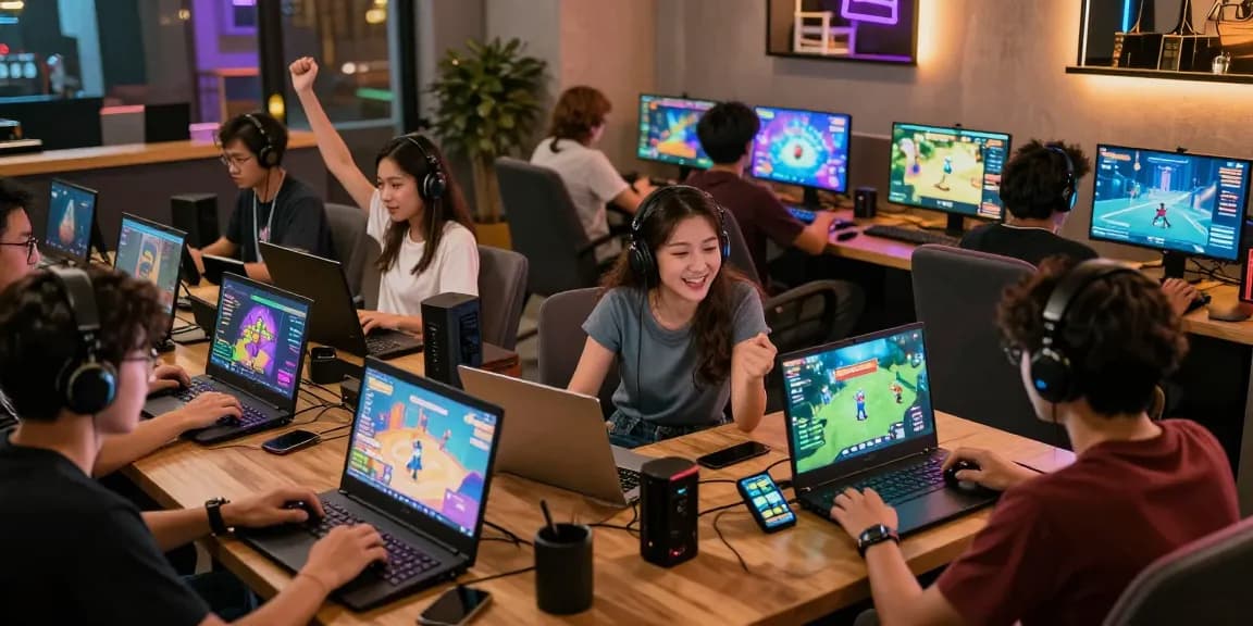 Exciting online gaming experience at CIKA4D platform with diverse players enjoying interactive games.