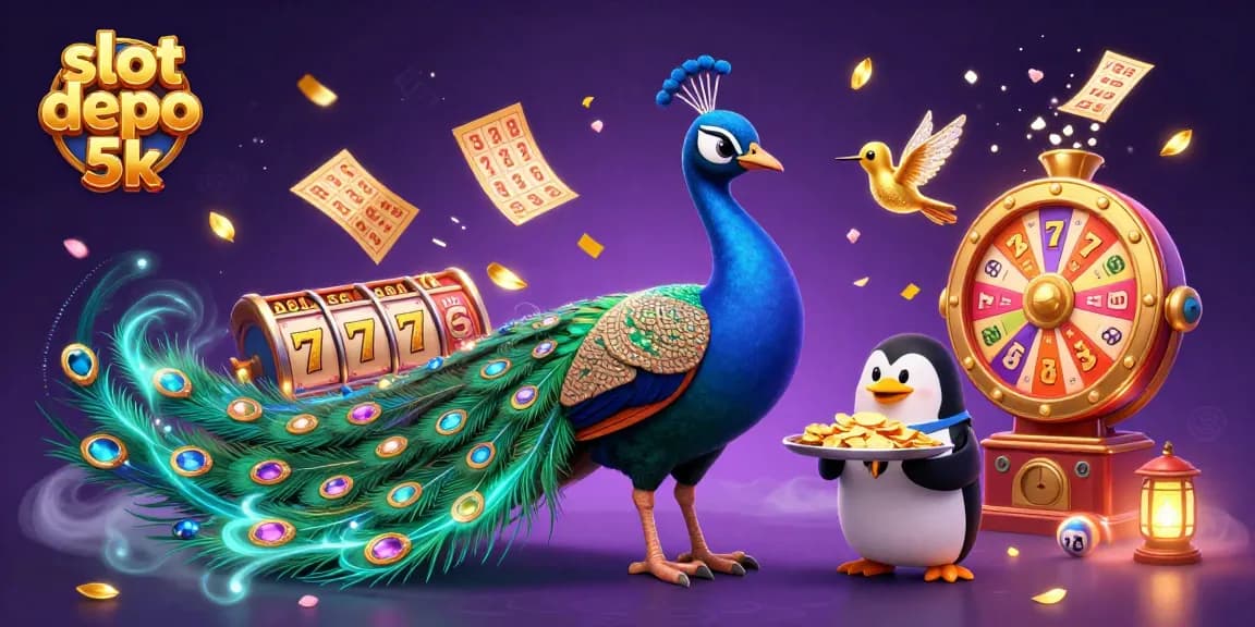 Mainkan slot depo 5k dengan desain yang menarik, simbol keberuntungan, dan keseruan permainan