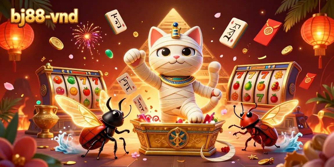 Experience thrilling gameplay and jackpots with bj88-vnd's vibrant casino adventures and stunning illustrations.