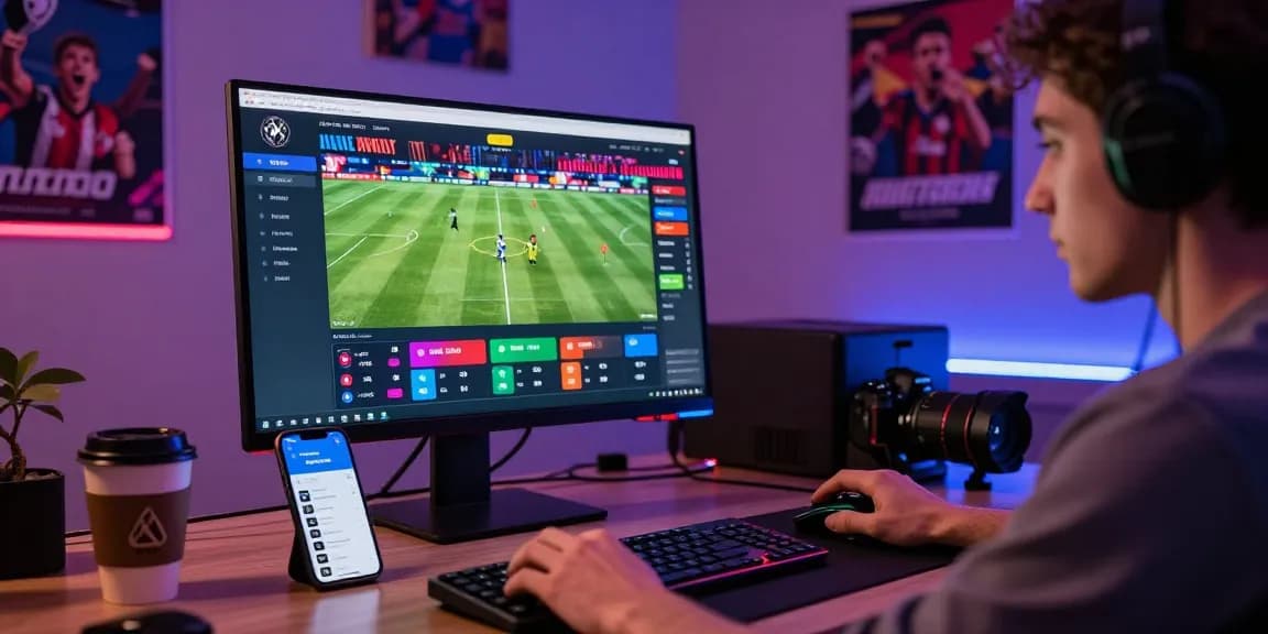 Sports betting excitement at https://online-esportes-da-sorte-paraguay.com/, featuring live match odds and an engaged user.