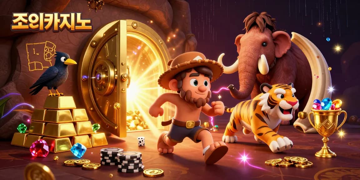 Experience thrill at 조이카지노 with dynamic casino scene showcasing gaming excitement and vibrant visuals.