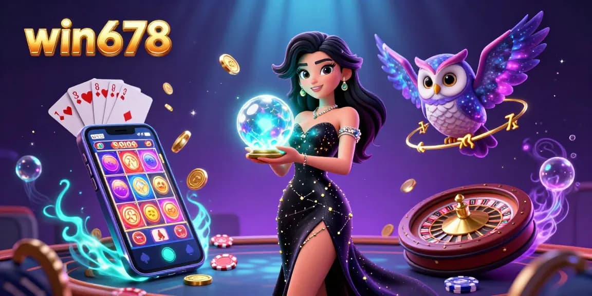Experience big wins at win678 with thrilling casino games, featuring vibrant slot action and enchanting characters.