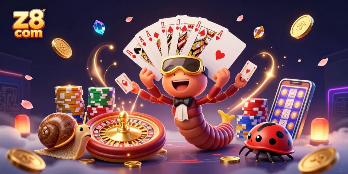 หมุนวงล้อและเล่นสล็อตที่ z8 com พร้อมกับดีลเลอร์การ์ตูนที่มีการ์ดไม่นับในมือ