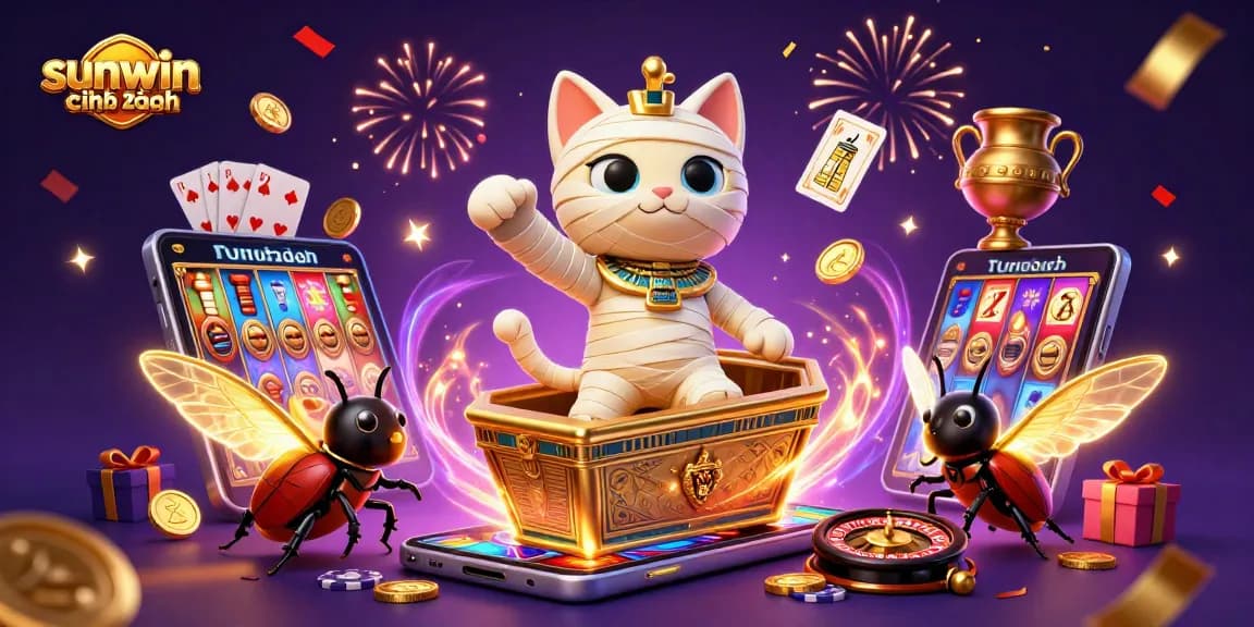 Engage in thrilling gameplay with sunwin chính hãng featuring vibrant casino characters and dynamic gaming elements.