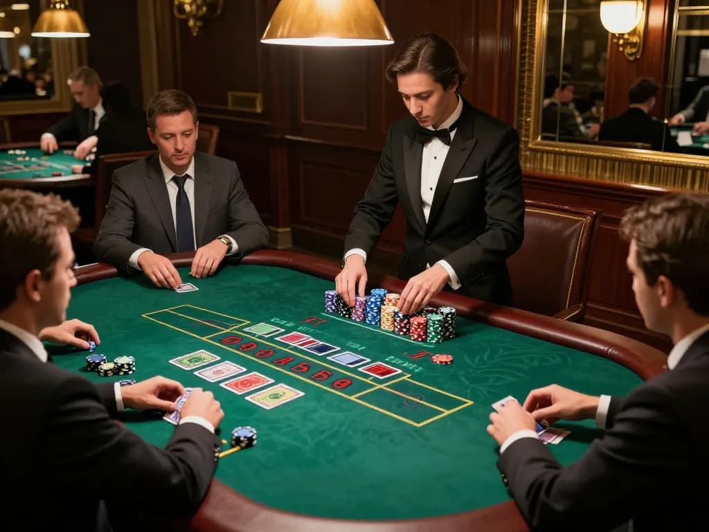 SC88 players strategizing wins at a blackjack table with dynamic gameplay.