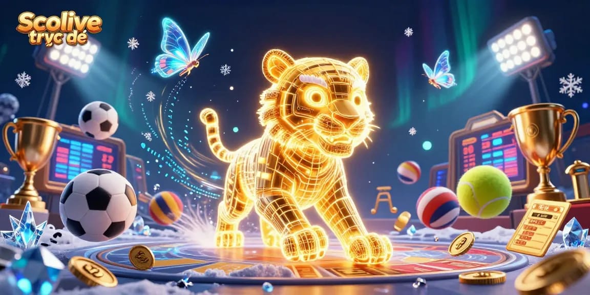 Experience thrilling moments with Socolive trực tiếp in a vibrant 3D gambling scene.