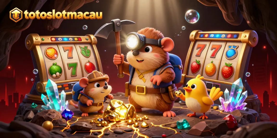 Experience the excitement of totoslotmacau with vibrant 3D illustrations full of slot games and golden treasures.