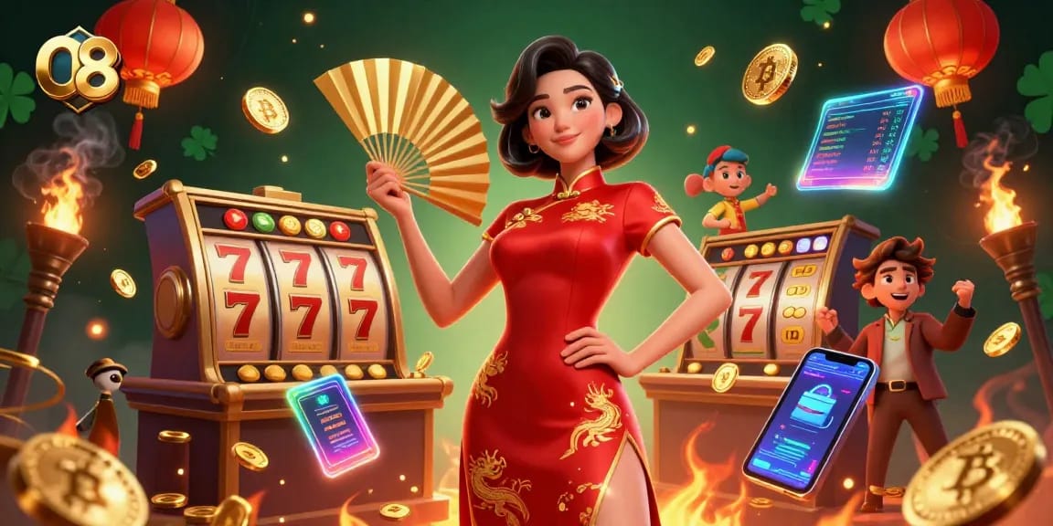 Play exciting slot games at O8 with vibrant visuals and competitive jackpots.