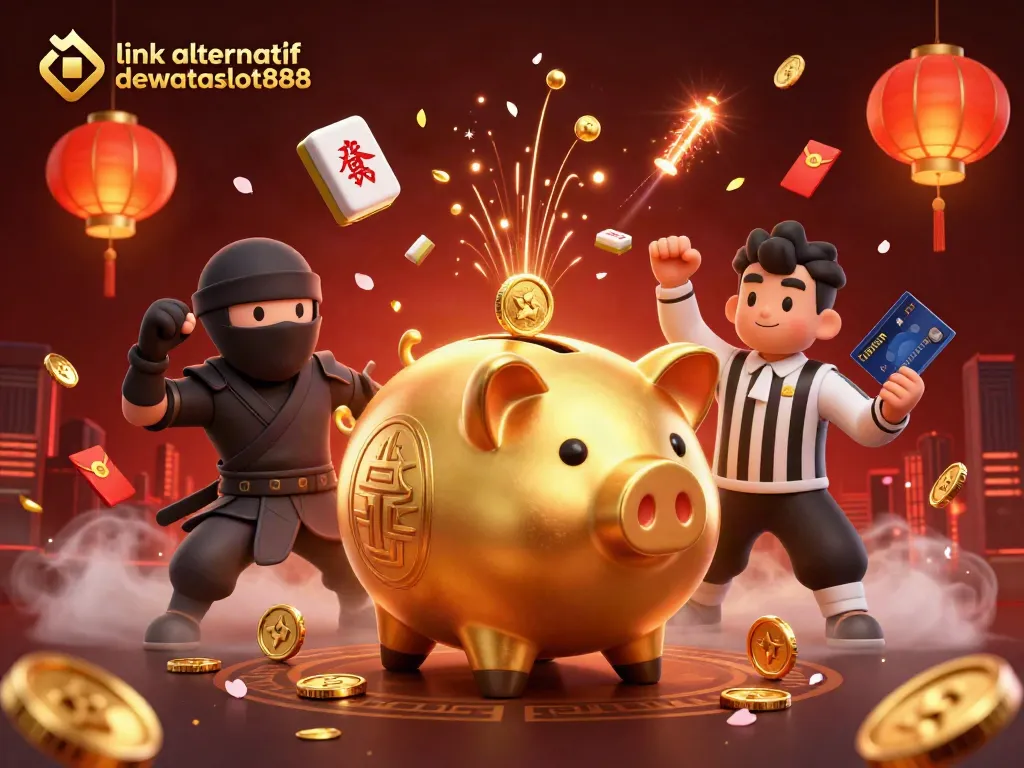Menangkan permainan dengan link alternatif dewataslot888 di ilustrasi kasino yang kaya warna.