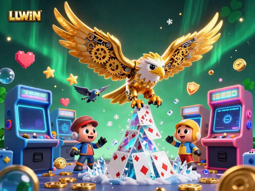 Experience exciting gameplay with LLWIN’s vibrant 3D casino atmosphere, showcasing unique gaming elements.