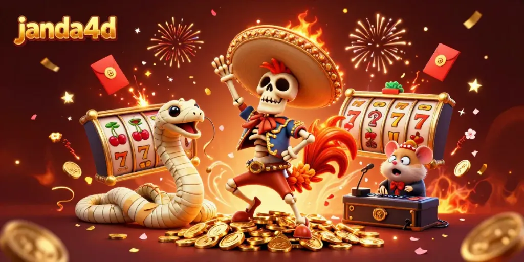 Slot online janda4d dengan karakter unik meriah dalam festival kemenangan.