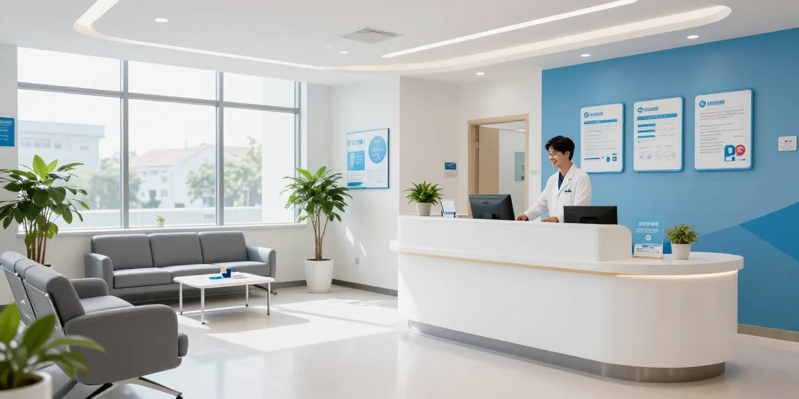 David Hoffmeister reviews in a healthcare setting promoting patient care and doctor consultations.