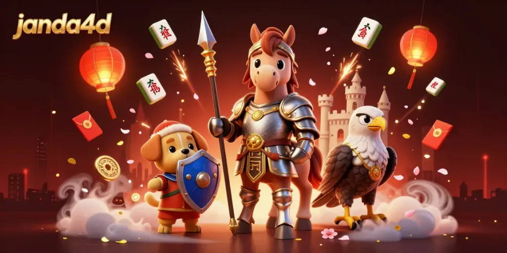 Janda4d menghadirkan keseruan game slot dengan karakter kuda ksatria dan elemen keberuntungan