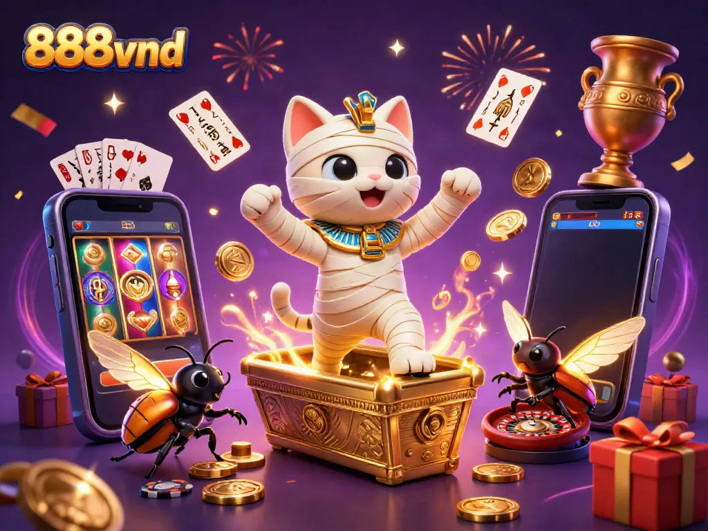 Play exciting casino games at 888vnd with ancient Egyptian themes and engaging elements.