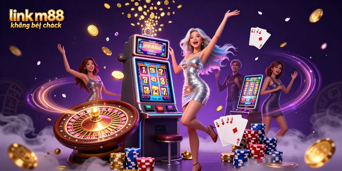 Quay và thắng với link m88 không bị chặn trong một cảnh casino đầy jackpot thú vị.