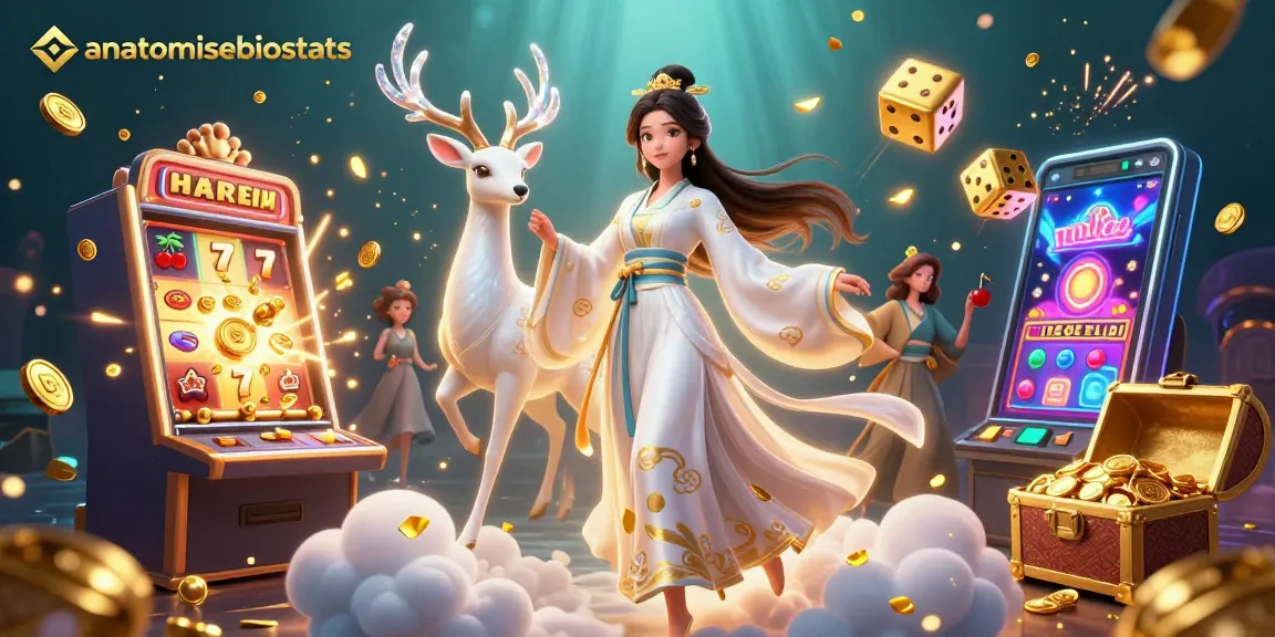 Win big at a vibrant online casino with anatomisebiostats featuring slot machines and dazzling characters.