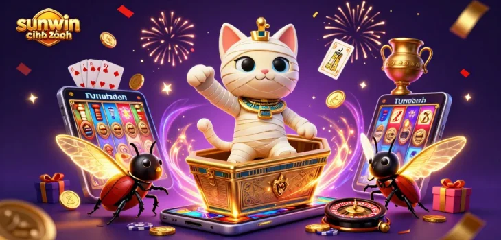 Engage in thrilling gameplay with sunwin chính hãng featuring vibrant casino characters and dynamic gaming elements.